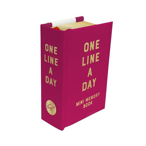 现货 玫瑰色丝绒迷你日记本 文创周边 英文原版 Rose Velvet Mini One Line a Day