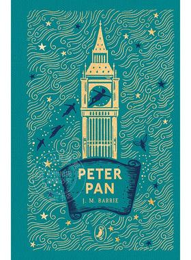 现货 彼得潘 詹姆斯·巴里 J M Barrie 海雀布纹经典系列Puffin Clothbound Classics儿童文学 英文原版 Peter Pan 9-12岁