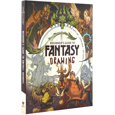 1 现货 幻想绘画初学者指南 英文原版 Beginner's Guide to Fantasy Drawing 动画绘画入门读物 平装