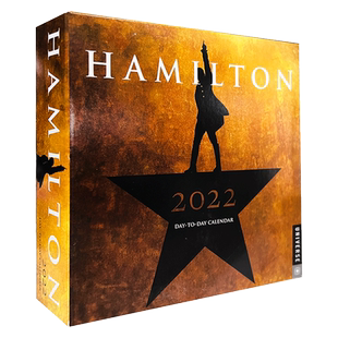 汉密尔顿 大革命 2022年日历 英文原版Hamilton 2022 Day-To-Day Calendar 百老汇经典音乐剧 米兰达 普利策戏剧奖 托尼奖