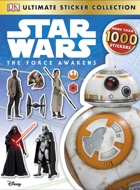现货 英文原版 Star Wars: the Force Awakens Ultimate Sticker Collection 星球大战 原力觉醒 贴纸书