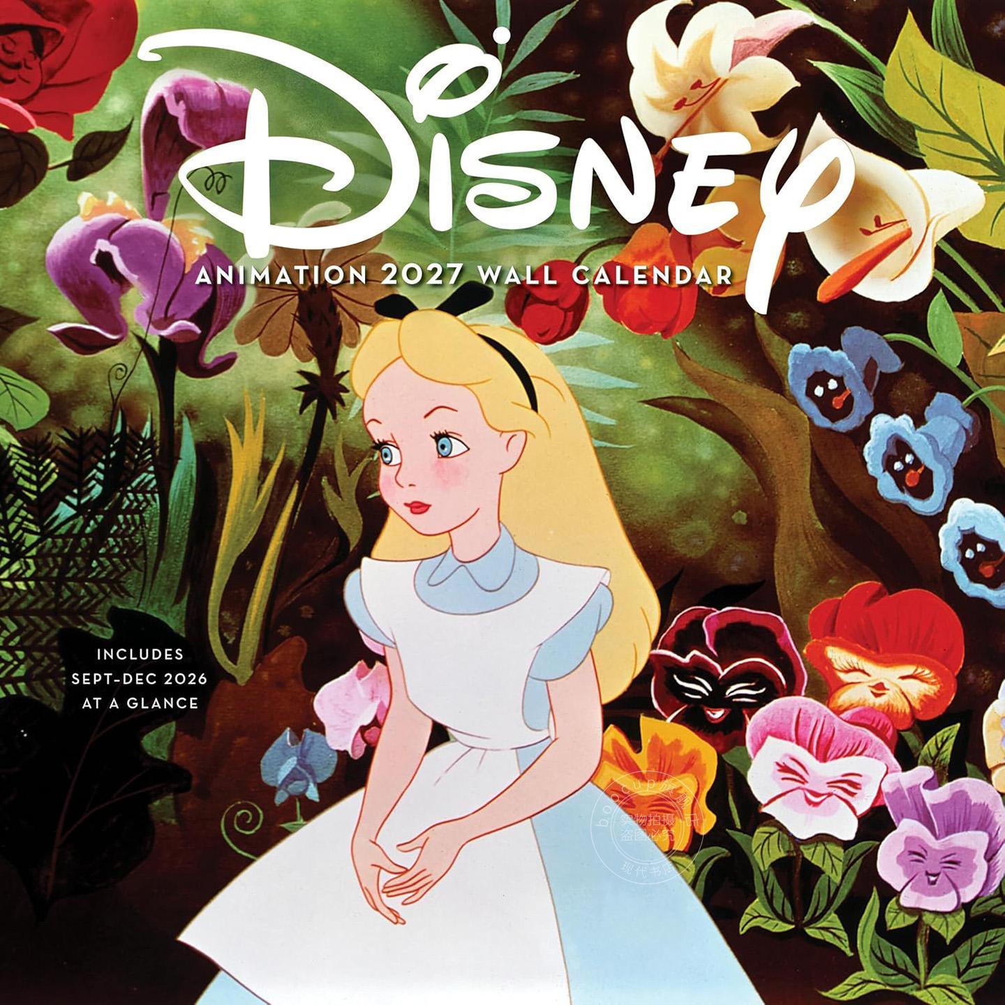 迪士尼动画2027年原版挂历 英文原版 Disney Animation 2027 Wall Calendar