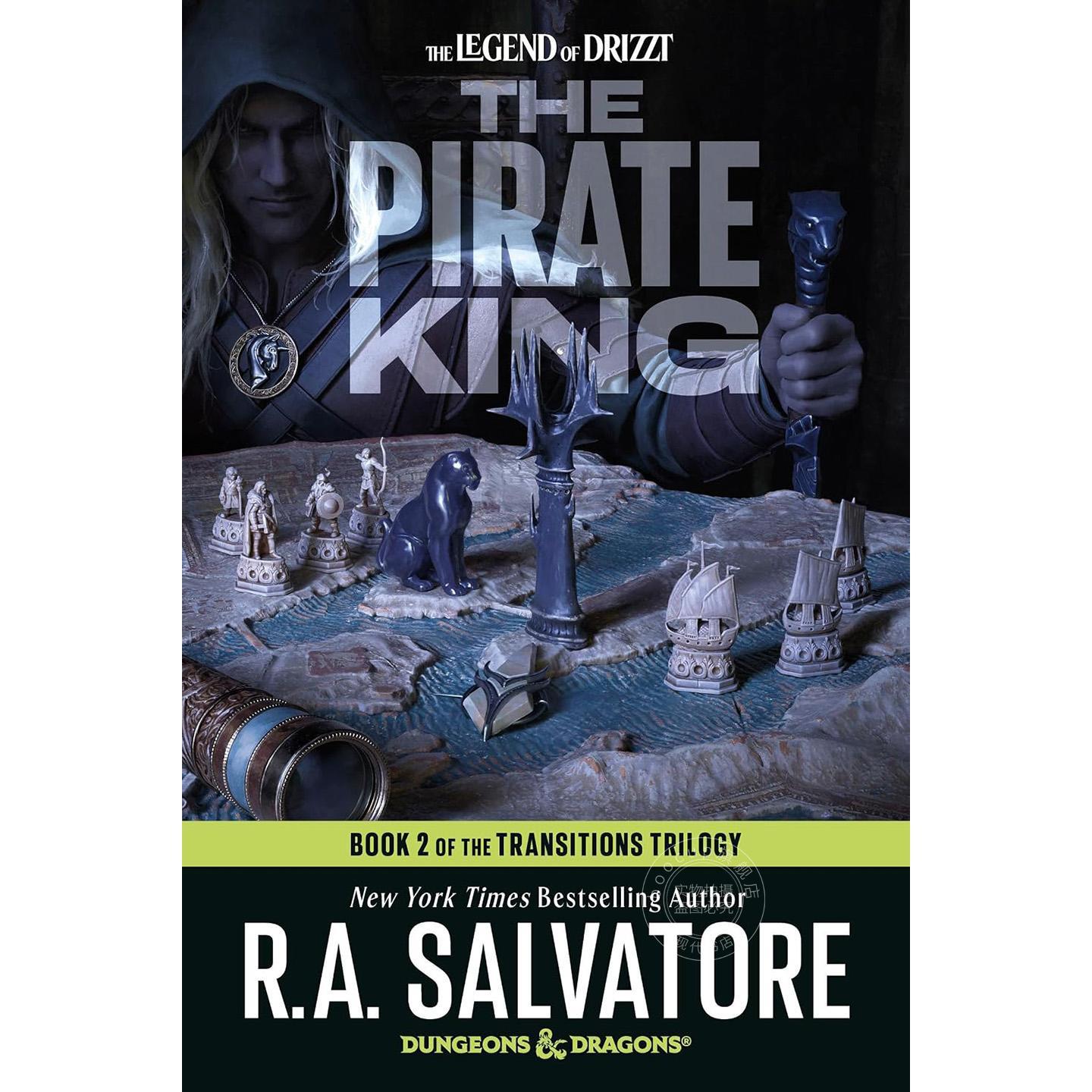 现货 海盗之王 龙与地下城 转生三部曲2 崔斯特·杜垩登传奇系列 R·A·萨尔瓦多 平装 英文原版 The Pirate King: Dungeons & Dra