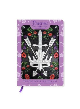 现货 劳伦·罗伯茨：无力三部曲雕花笔记本 文创周边 英文原版 Lauren Roberts: Powerless Trilogy Sculpted Journal