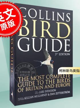 预售 柯林斯鸟类指南图鉴 欧洲英国鸟类指南 Lars Svensson 英文原版 Collins Bird Guide