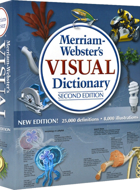 现货 英文原版 Merriam Webster's Visual Dictionary Second Edition 韦氏图解词典字典 图片词典 **版 升*版 New Edition