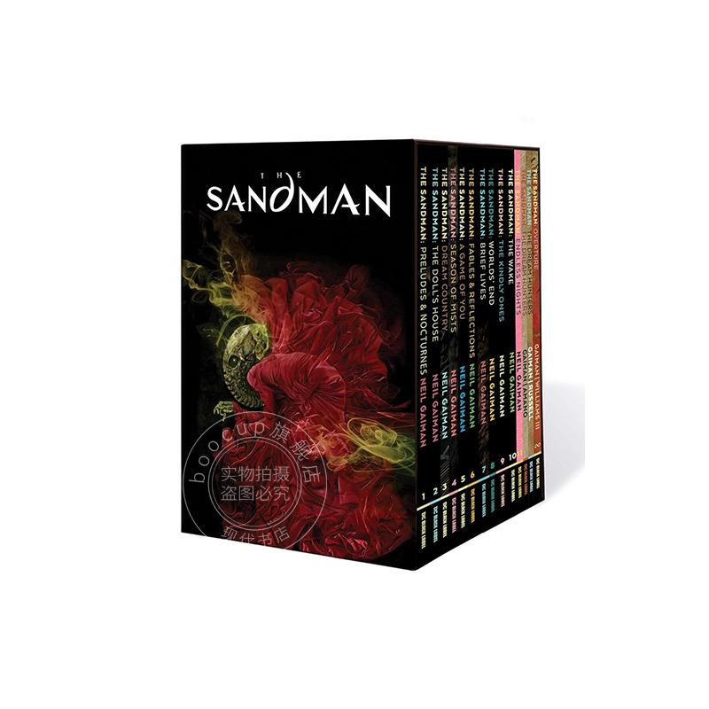 预售 睡魔14册漫画盒装版 Neil Gaiman 漫画家、奇幻作家尼尔·盖曼 DC经典漫画 DC宇宙 英文原版 Sandman Box Set