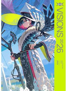 现货 进口日文 VISIONS2026画集 pixiv p站插画年鉴 mogumo封面 日本插画师作品集 VISIONS 2026 ILLUSTRATORS BOOK