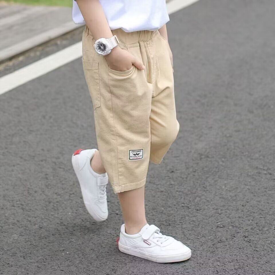 2026夏款男女童薄款裤子帅气工装短裤男孩五分裤新款舒适百搭童装