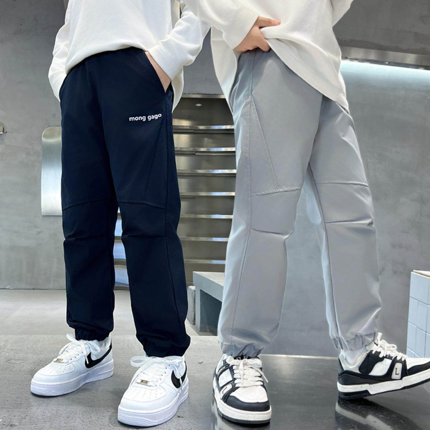 儿童软壳冲锋裤男童春秋裤子薄款春季中大童防水防风春装2026长裤