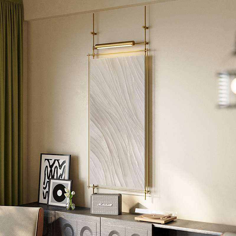 现代简约金属立体玄关画手工装饰画挂画酒店实物装置大厅样板房间