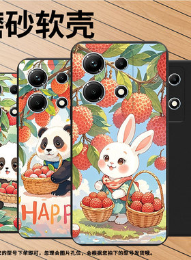 适用传音InfinixNote30手机壳InfinixNote30i磨砂壳InfinixNote30Pro全包边荔枝猫咪高级感X6833B保护套