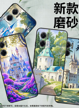 适用红米Note11Pro+手机壳note10s防摔M2103K19I小路边城堡RedmiNote11S高级感2201116TG时尚note11R保护套