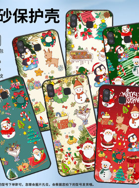 适用三星c7手机壳j6prime/m11欧版/a6s圣诞鹿a8+(2018)软壳m01core圣诞礼物a11商务a3core圣诞a7挂绳a9star