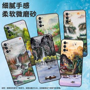 适用opporeno手机壳reno5lite/renoace/reno5k耐脏reno32020保护套reno2z郁郁葱葱reno4se磨砂renoz绿树成荫