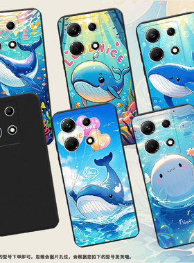 适用传音InfinixNote30手机壳InfinixNote30i全包边磨砂壳InfinixNote30Pro鲸鱼高级感X6716B保护套
