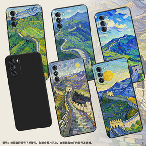 适用MOTOGPower2022手机壳高级感G5GPlus商务油画长城磨砂壳MOTOOne5GACE时尚摩托罗拉GPower2022保护套