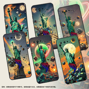 AsusROGPhone5磨砂壳华硕ROG5s全包边ZS676KS防摔ZS673KS耐磨硅胶保护套 适用华硕ROG3手机壳自由女神像个性