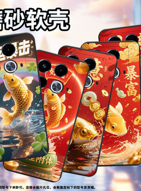 适用传音InfinixNote40手机壳Note40Pro磨砂壳彩色锦鲤InfinixNote40Pro+高级感X6851B中国风潮流保护套