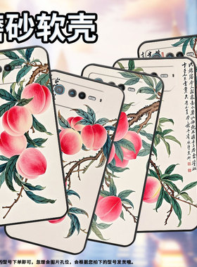 适用华硕ROG6手机壳AI2201_D全包边ROG7软壳AsusROGPhone8耐磨9Pro商务水彩桃子AI2205_C硅胶ROG9保护套