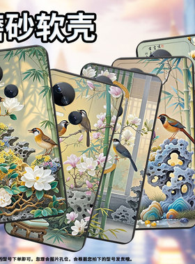 适用传音TecnoSpark10C手机壳高级Spark10中国风磨砂壳TecnoSpark10Pro时尚画眉鸟潮流KI5k防摔保护套