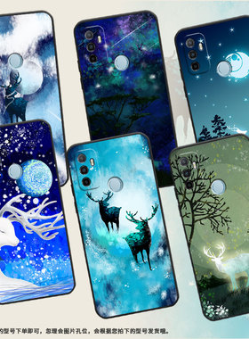 适用OPPOA17手机壳4G国外硅胶CPH2471黑色A18男女CPH2073软壳0pp0A32超薄流行梅花鹿商务A33高级PEHM00保护套