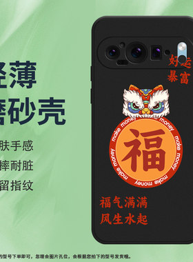 适用谷歌Pixel9手机壳福谷歌9保护壳5G全包边Goodle福G2YBB福磨砂壳福耐磨好运钱币无限好运轻薄LUCKY商务