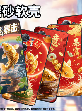 适用传音InfinixHot30手机壳商务锦鲤InfinixHot30i高级感X669D磨砂壳Hot30iNFC全包边中国风保护套