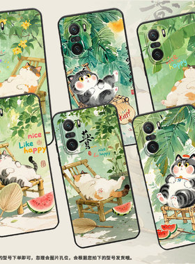 适用小米11i手机壳21081111RG硅胶Xiaomi12T保护套可爱的大肥猫13T耐磨23127PN0CC超薄13TPro小米12Lite防摔