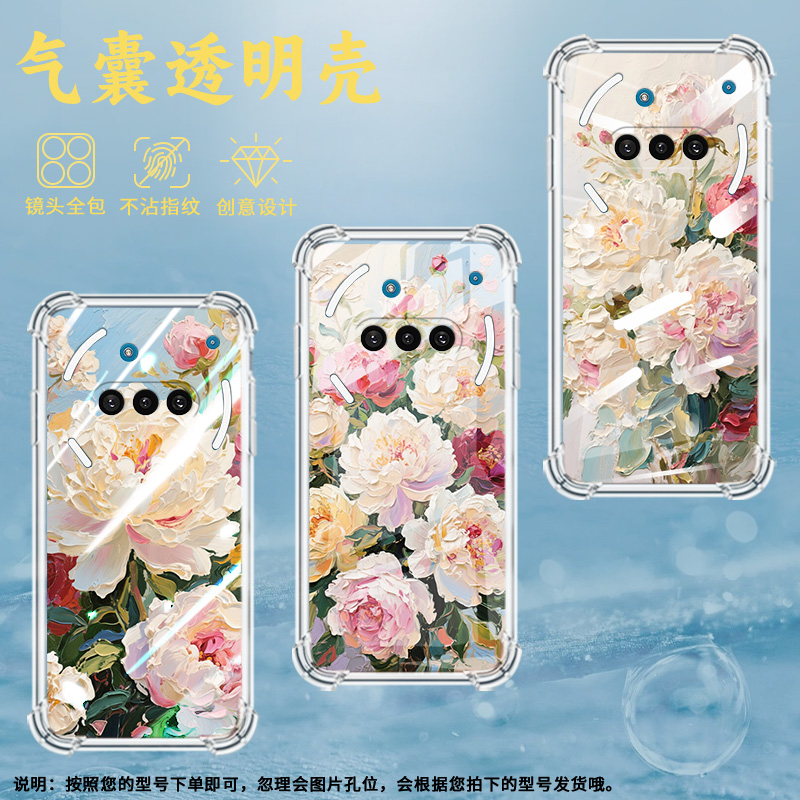 适用NothingPhone3A手机壳Phone3APro防摔油画牡丹气囊壳Phone3中国风NothingPhoneCMF2Pro高级感保护套