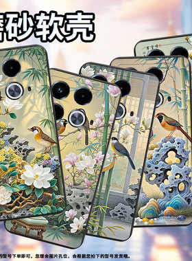 适用传音InfinixNote40Pro手机壳Note40磨砂壳InfinixNote40Pro+高级感X6852画眉鸟潮流中国风保护套