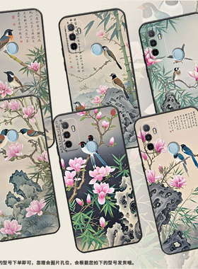 适用OPPOA1K手机壳CPH1923黑色A11s磨砂壳CPH1803粉色玉兰花A52020男女A3s软壳0pp0A7皮套A8高级A12保护套