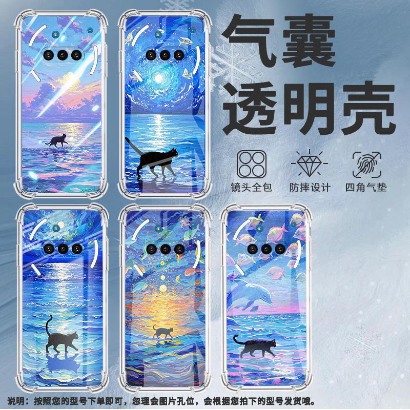 适用NothingPhone3手机壳Phone3A防摔油画海面气囊壳3APro中国风NothingPhoneCMF2Pro硅胶高级感保护套