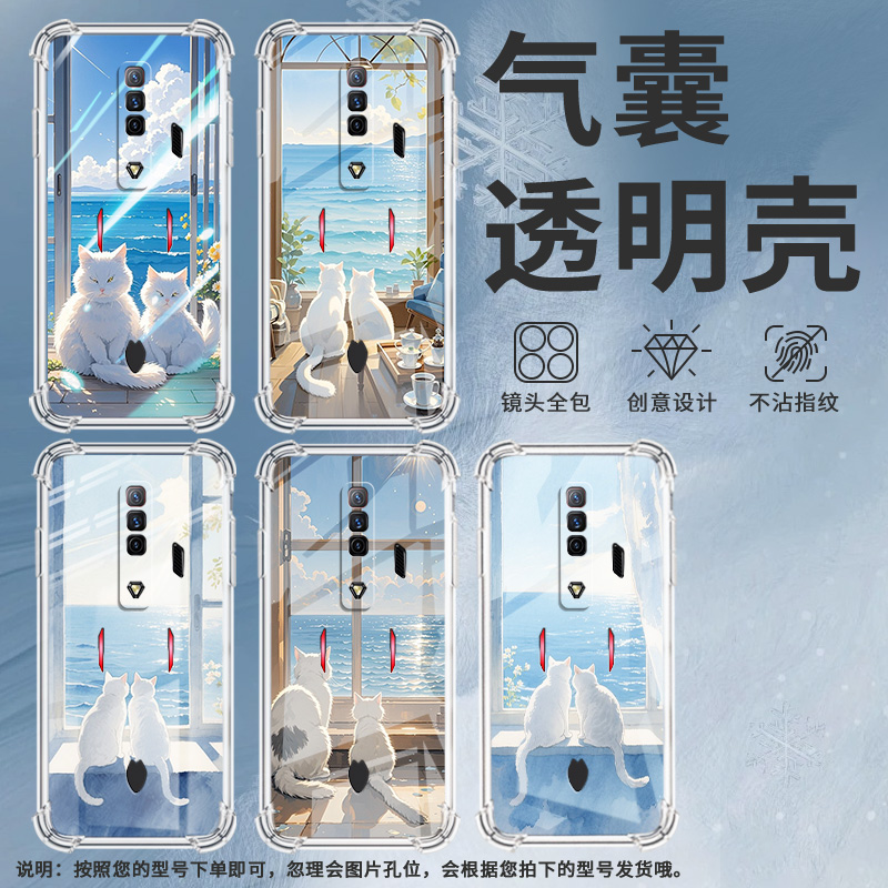 适用华为PSmartZ手机壳Psmart2019防摔华为PsmartPlus2019白猫Psmart2021气囊壳华为Y6Pro2019保护套