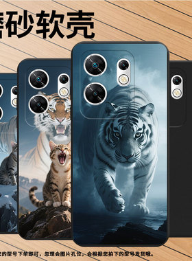 适用传音InfinixZero30手机壳猫咪ZeroUltra高级感磨砂壳潮流InfinixZero40全包边X6820中国风保护套