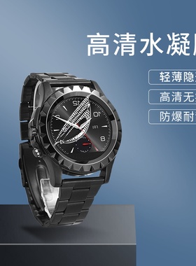 适用半兽人W600黑色钢带水凝膜亮银钢化亮银黑保护贴膜S2天之蓝