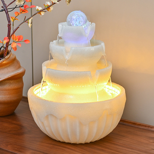 创意喷泉八方来财流水摆件循环水办公室客厅桌面景观乔迁开业礼品