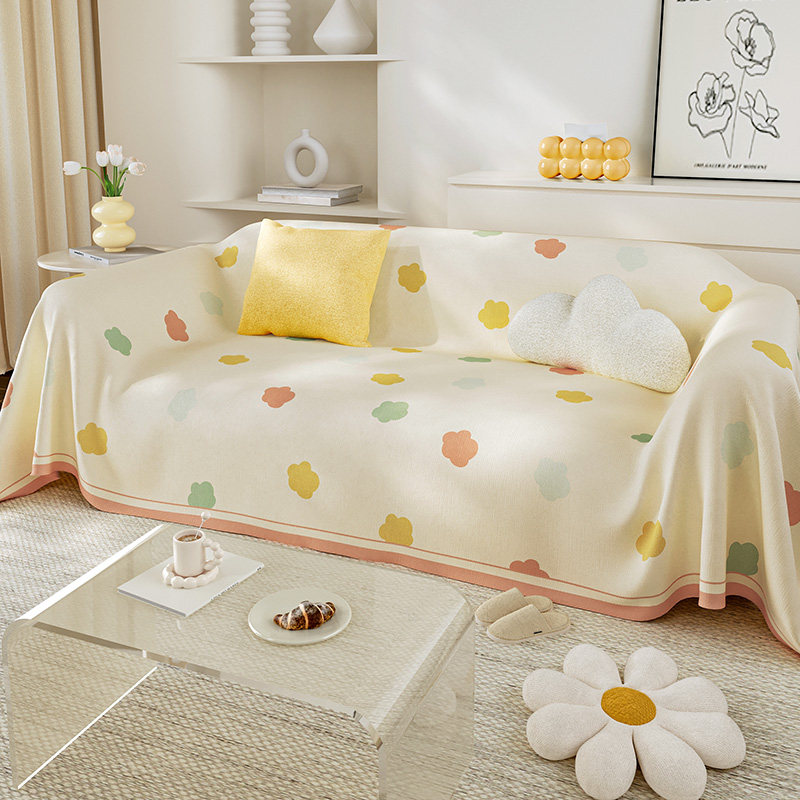 多巴胺沙发盖布2025年新款网红奶油风沙发巾高级感可铺可盖沙发毯