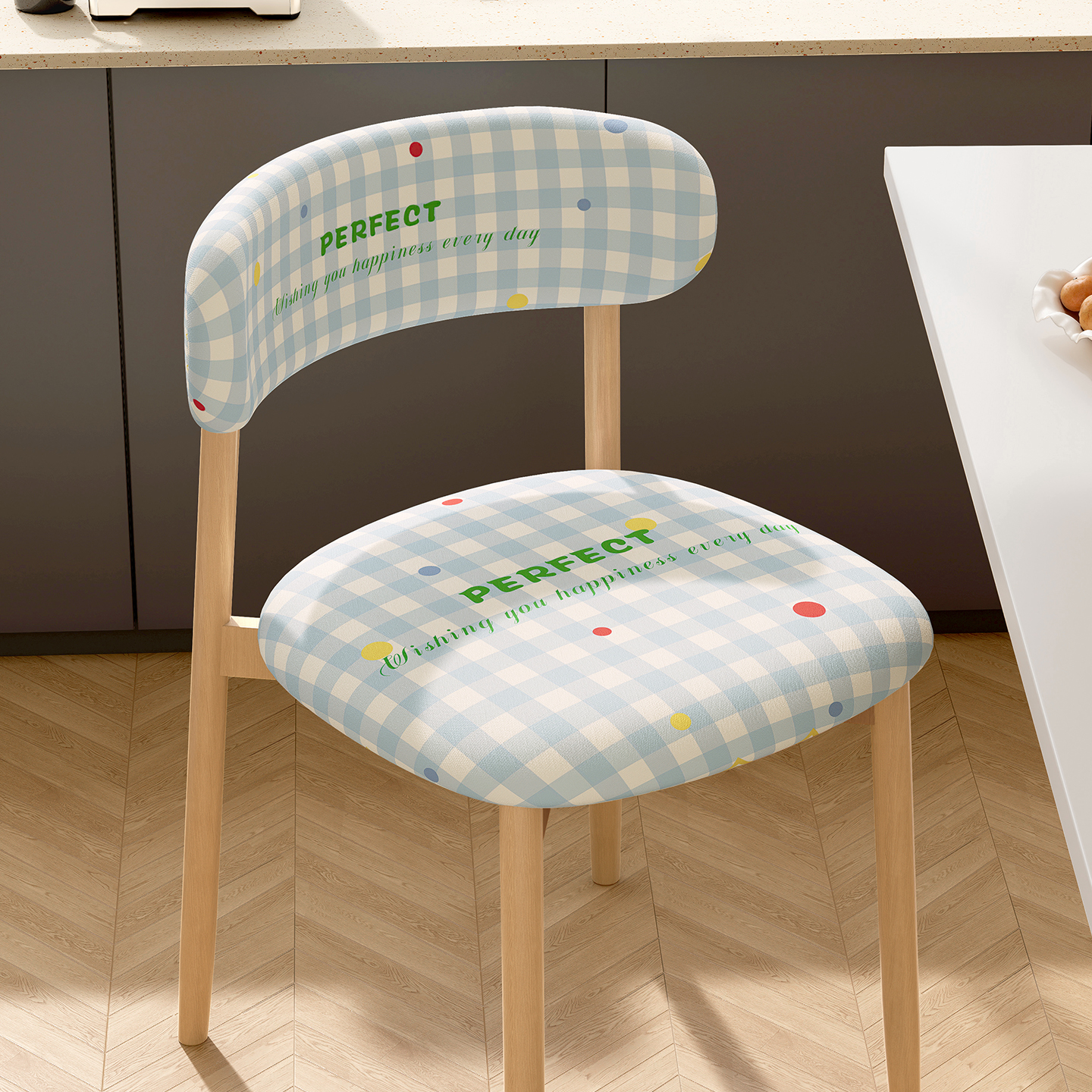 奶油风牛角椅套2025新款四季通用