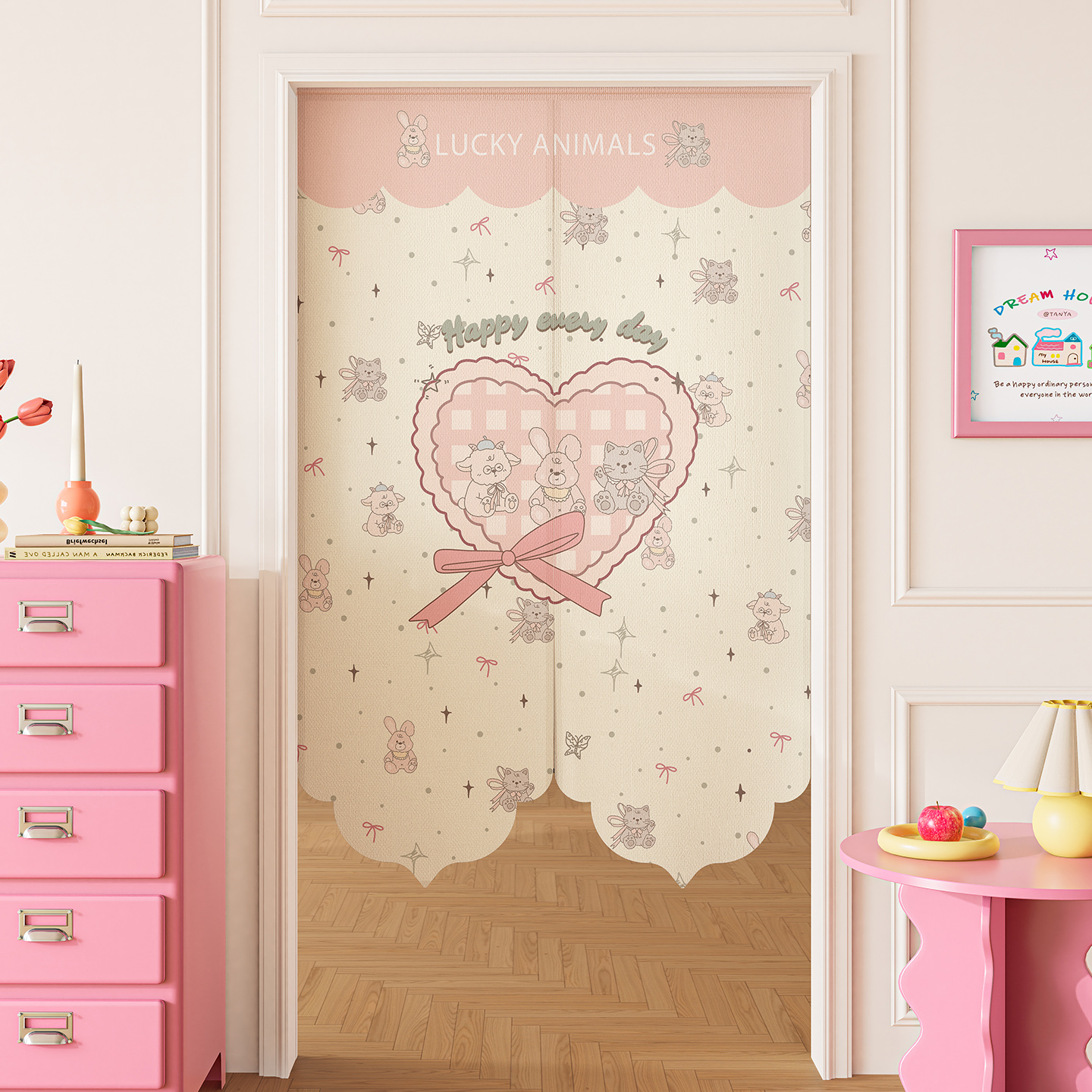 公主风异形门帘2025新款半帘