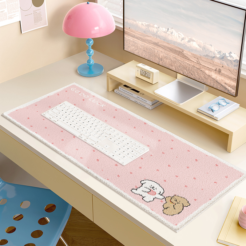 米迪莎卡通毛绒鼠标键盘垫