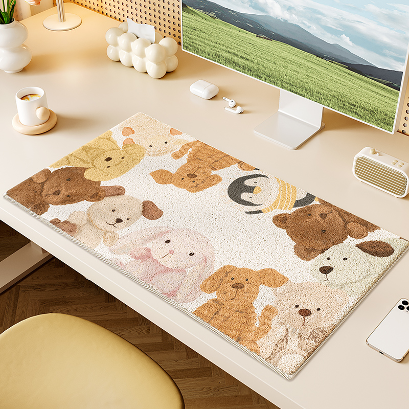 米迪莎卡通仿羊绒键盘垫冬季毛绒