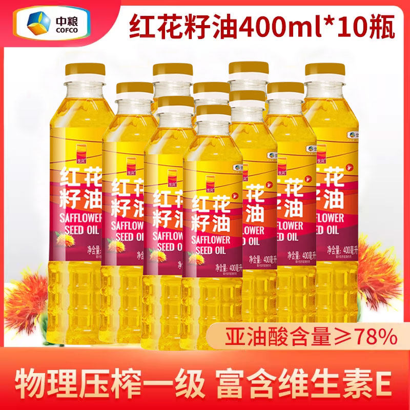悦润红花籽油400ml*10瓶图片