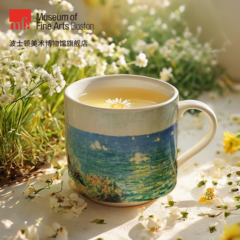 MFA波士顿美术馆莫奈瓦朗吉维的渔夫小屋咖啡马克杯教师节礼物 - 实物图