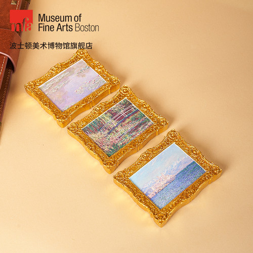 莫奈《睡莲》树脂金属冰箱贴