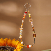 致敬印象派大师系列梵高向日葵手机链手机挂绳生日礼物送女生