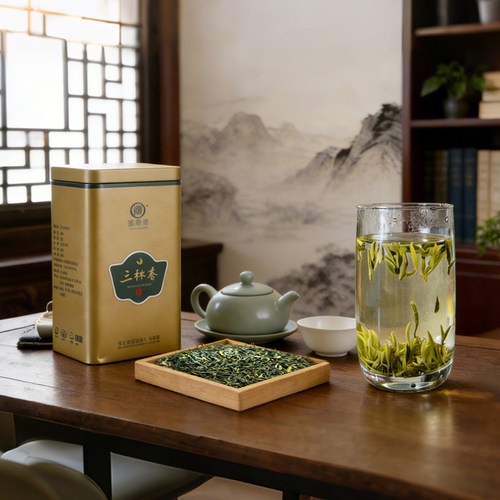 泰顺泰龙三杯香绿茶125g罐装