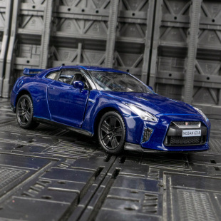 R35合金汽车模型双开门回力儿童男孩玩具车礼物车 36仿真日产GT