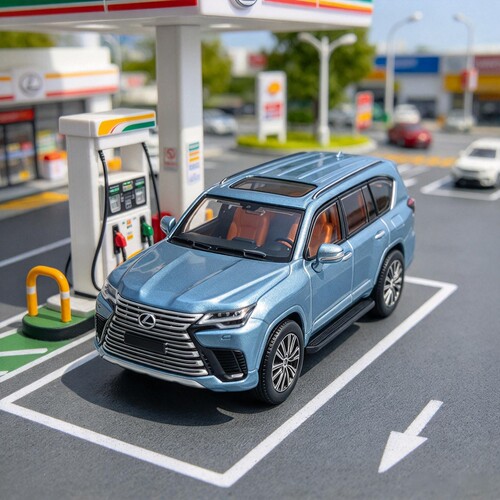 麦思迪1/64仿真Lexus LX600凌志越野车合金汽车模型摆件收藏礼物