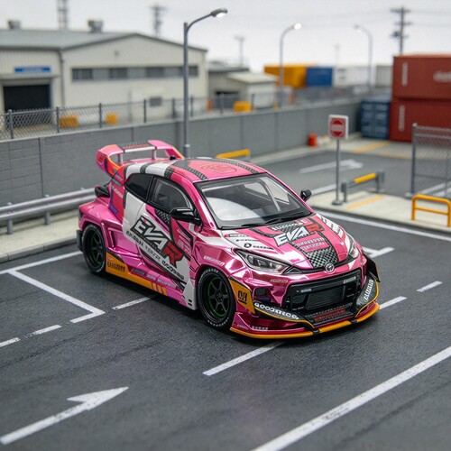 拓意1/64仿真丰田雅力士GOODRIDE GR YARIS合金汽车模型静态摆件